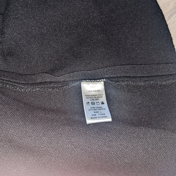 NWT Black Flared Mini Skirt Thick Knit Chocolate U.S.A - Picture 5 of 5